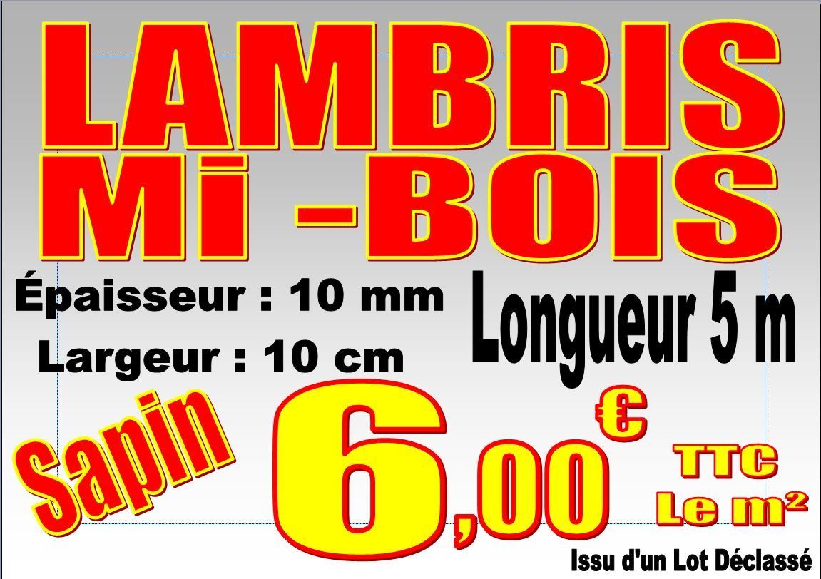 LAMBRIS MI BOIS Sapin