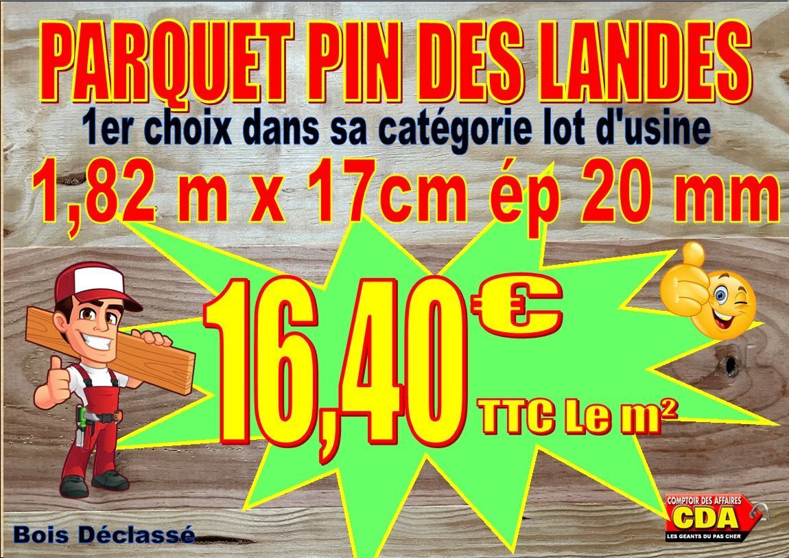 PARQUET Pin des Landes en 1,82 m