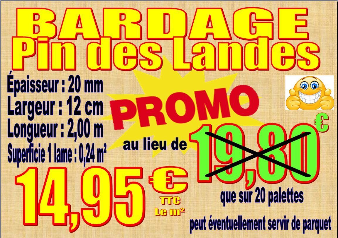 BARDAGE clin DOUGLAS en 3 Longueurs possible